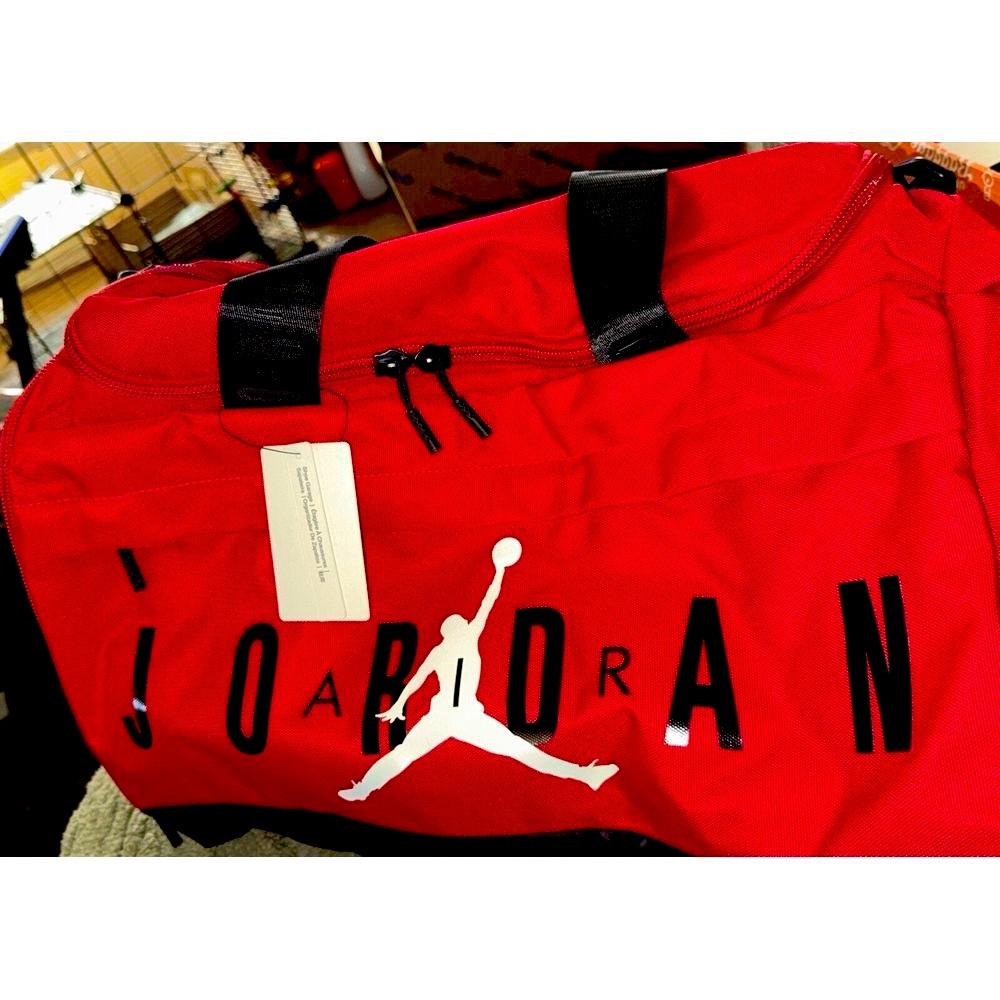 Nike Air Jordan Velocity Duffel Duffle Bag Backpack Red MM0920-R78 62.5L NWT - Picture 3 of 13